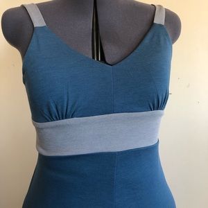 Kuhn dress empire waist blue/grey